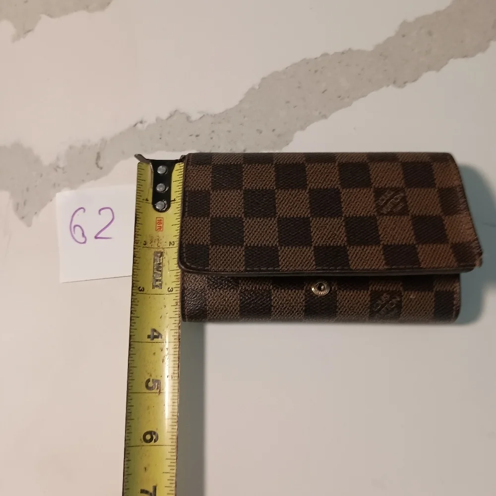 Louis Vuitton Damier Ebene Canvas PorteMonnaie Billets Tresor Wallet